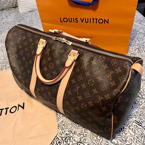Authentic Louis Vuitton Keepall 50. New zipper, handles, chapes and body bands. - Picture 2 of 16